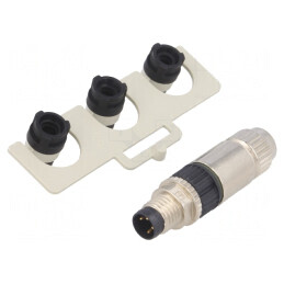 Conector M8 4 Pin Tată Cablu Drept IP67 32V 4A | Electronic-mag.ro | Componente Electronice
