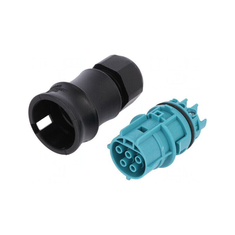 Conector Circular Mufă Mamă 5 PIN Argintat 20A 250V | Electronic-mag.ro | Componente Electronice