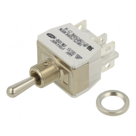 Comutator basculant 3 poziții ON-ON-ON 12A 250VAC 5A 24VDC | Electronic-mag.ro | Componente Electronice