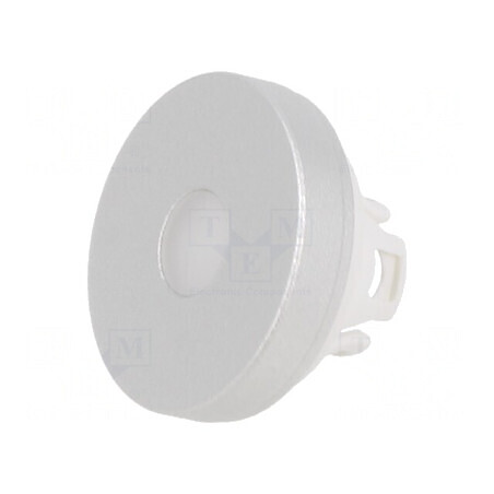 Lentilă Buton 22mm Aluminiu Natural | Electronic-mag.ro | Componente Electronice