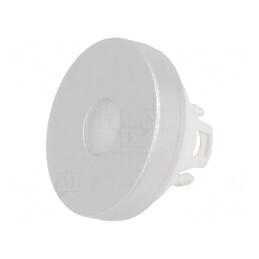 Lentilă Buton 22mm Aluminiu Natural | Electronic-mag.ro | Componente Electronice
