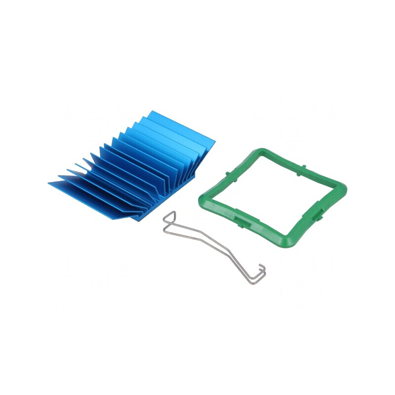 Radiator Extrudat cu Aripioare BGA Albastră 40mm x 42,5mm | Electronic-mag.ro | Componente Electronice Radiator Extrudat cu Aripioare BGA Albastră 40mm x 42,5mm | Electronic-mag.ro | Componente Electronice