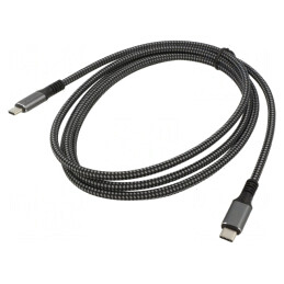 Cablu Thunderbolt 3/4 USB 4.0 Nichelat 2m 20Gbps