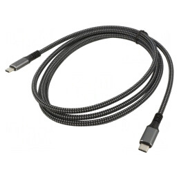 Cablu Thunderbolt 3/4 USB 4.0 Nichelat 2m 20Gbps | Electronic-mag.ro | Componente Electronice