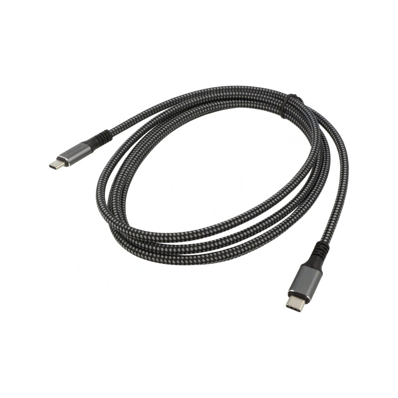 Cablu Thunderbolt 3/4 USB 4.0 Nichelat 2m 20Gbps | Electronic-mag.ro | Componente Electronice