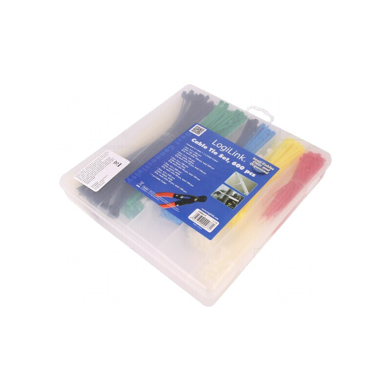 Set Coliere de Strângere Poliamidă 600 buc UL94V-2 | Electronic-mag.ro | Componente Electronice