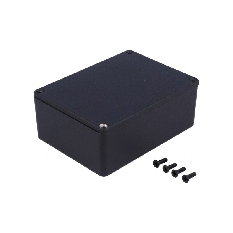 Carcasă universală aluminiu IP54 1590SBK 82x111x44mm | Electronic-mag.ro | Componente Electronice