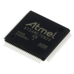 Microcontroler ARM LQFP100 1,62-3,6VDC ATSAME70N20A-AN