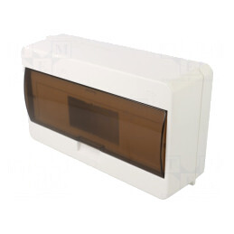 Carcasă pentru aparatură modulară IP40 albă 12 module | Electronic-mag.ro | Componente Electronice