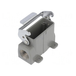 Carcasă pentru conectori HDC D10A cu clichet PG16 | Electronic-mag.ro | Componente Electronice