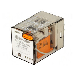 Releu Electromagnetic DPDT 110VAC 10A | Electronic-mag.ro | Componente Electronice