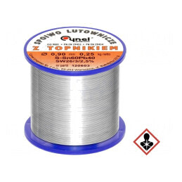 Sârmă de lipit cu plumb 0,9mm 0,25kg | Electronic-mag.ro | Componente Electronice