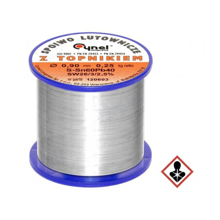 Sârmă de lipit cu plumb 0,9mm 0,25kg | Electronic-mag.ro | Componente Electronice