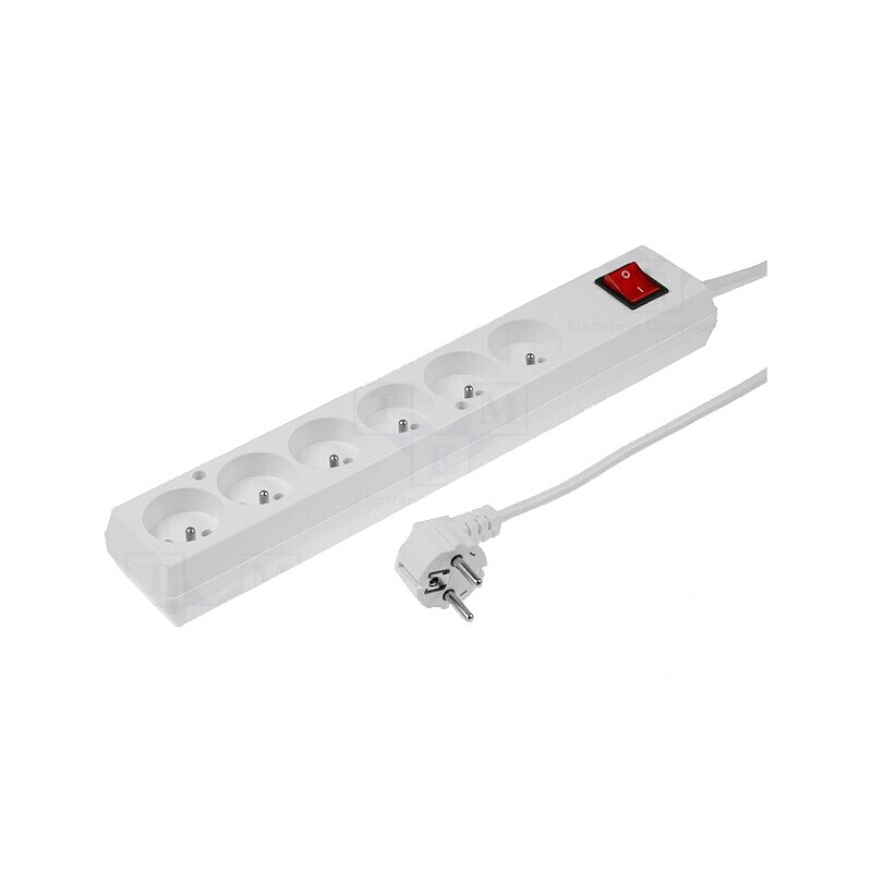 Prelungitor 6 Prize Alb 5m 16A | Electronic-mag.ro | Componente Electronice Prelungitor 6 Prize Alb 5m 16A | Electronic-mag.ro | Componente Electronice