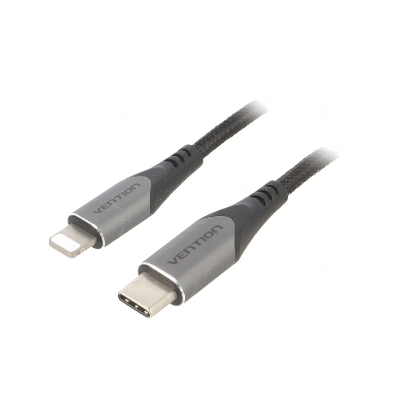 Cablu USB 2.0 Apple Lightning la USB C 1,5m Negru | Electronic-mag.ro | Componente Electronice Cablu USB 2.0 Apple Lightning la USB C 1,5m Negru | Electronic-mag.ro | Componente Electronice