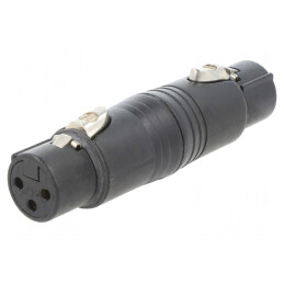Adaptor XLRF 3-Pin Negru | Electronic-mag.ro | Componente Electronice