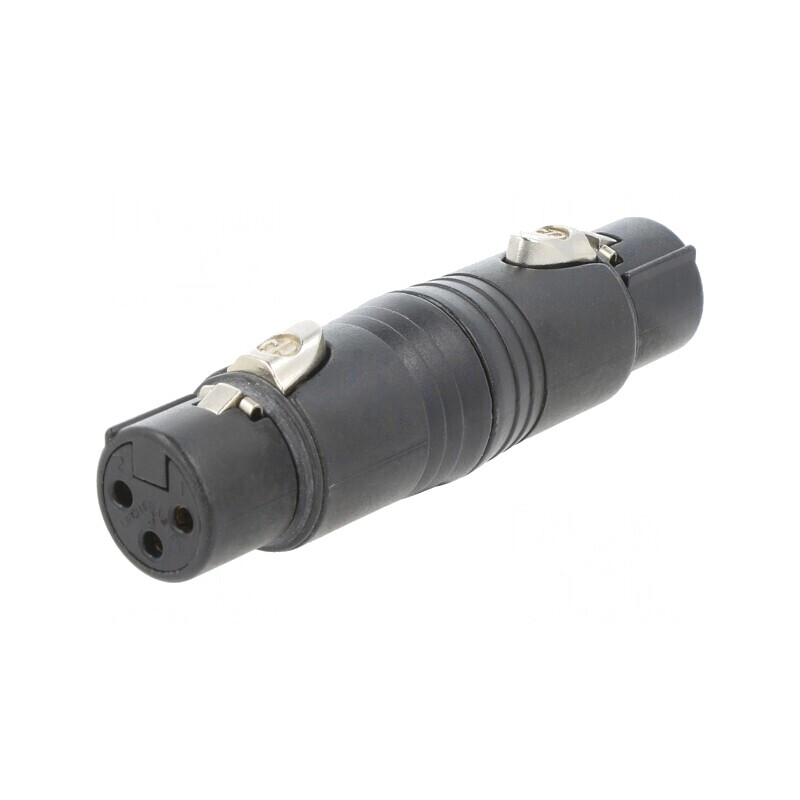 Adaptor XLRF 3-Pin Negru | Electronic-mag.ro | Componente Electronice