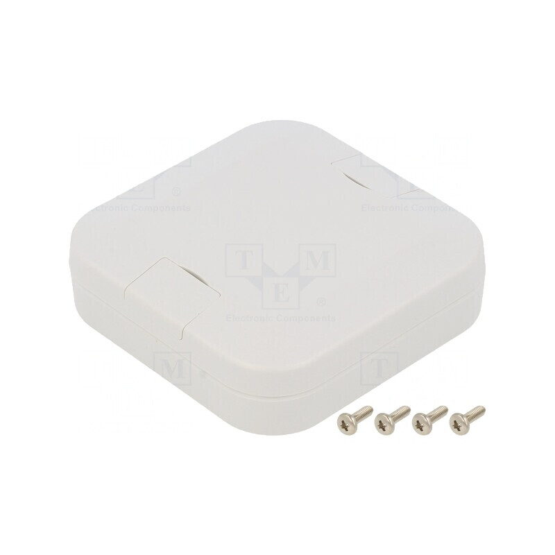 Carcasă Universală Gri Deschis 75x75x22mm WP ASA | Electronic-mag.ro | Componente Electronice