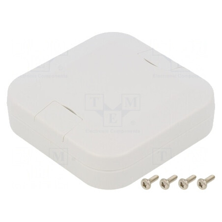 Carcasă Universală Gri Deschis 75x75x22mm WP ASA | Electronic-mag.ro | Componente Electronice