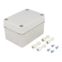 Carcasă universală 80x110x65mm gri ABS | Electronic-mag.ro | Componente Electronice