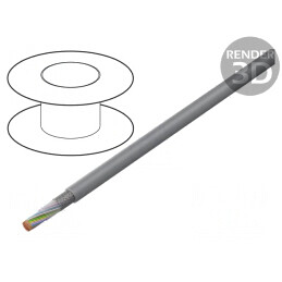 Cablu TRONIC-CY 52x0,14mm2 PVC Gri 350V