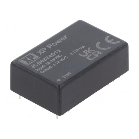 Convertor DC/DC 3W 18-36V la 12V/-12V THT | Electronic-mag.ro | Componente Electronice