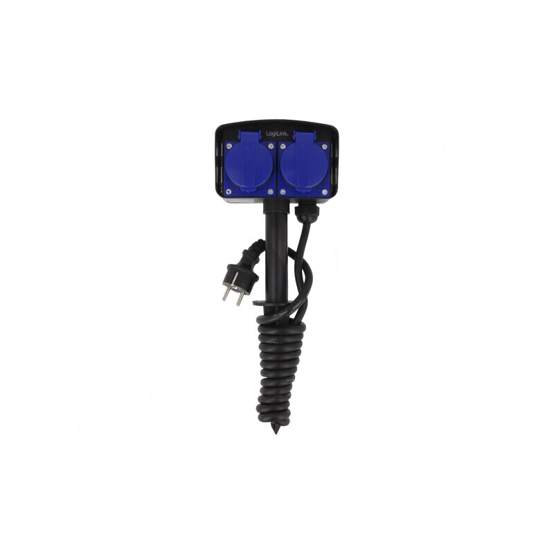 Prelungitor 2 Prize 250V 16A Negru | Electronic-mag.ro | Componente Electronice