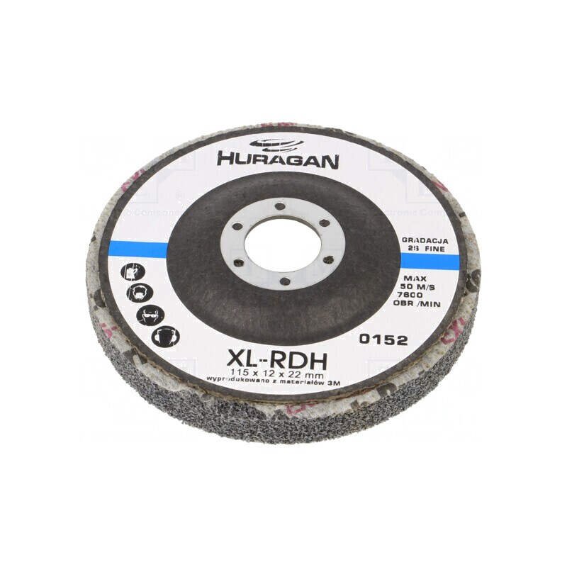 Disc de șlefuire Ø115x12mm, orificiu 22mm | Electronic-mag.ro | Componente Electronice