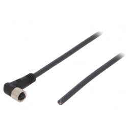 Cablu Conectare M8 4PIN Unghi 5m 30VAC 4A PUR | Electronic-mag.ro | Componente Electronice