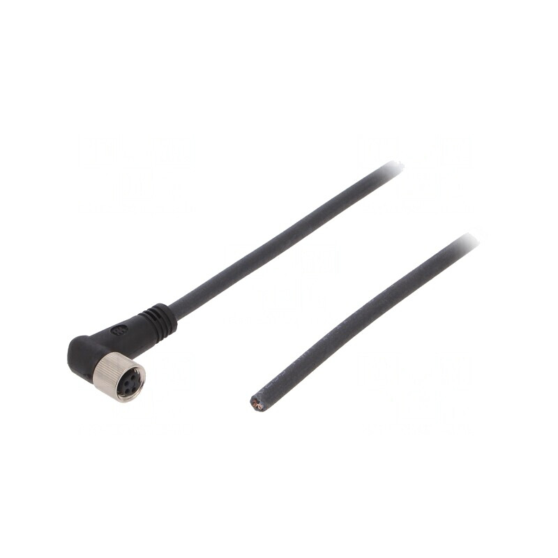 Cablu Conectare M8 4PIN Unghi 5m 30VAC 4A PUR | Electronic-mag.ro | Componente Electronice
