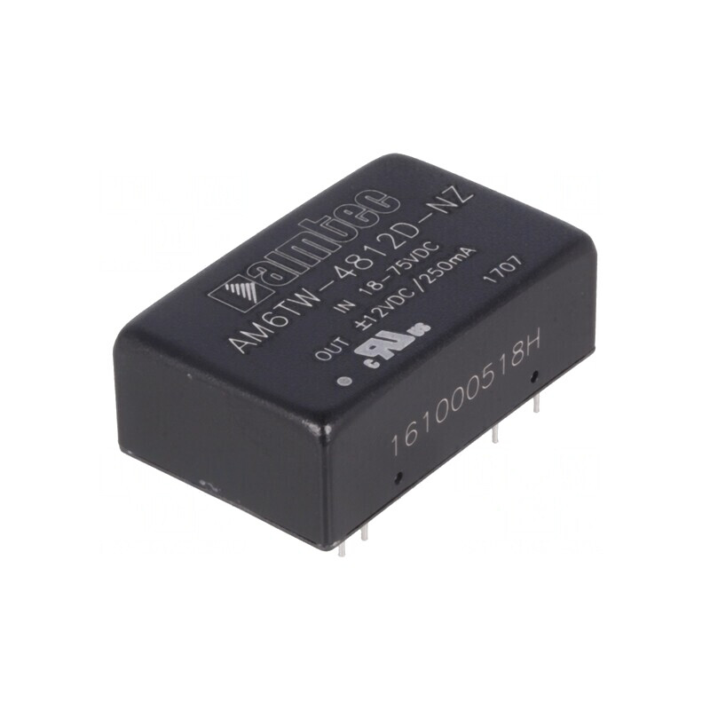 Convertor DC/DC 6W 18-75V la 12V/ -12V | Electronic-mag.ro | Componente Electronice