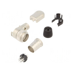 Conector M16 Mufă Tată Lipire pe Cablu 8 PIN 5A 32V IP40 | Electronic-mag.ro | Componente Electronice