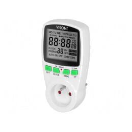 Întrerupător Temporizator 230V 16A IP20 Standard | Electronic-mag.ro | Componente Electronice