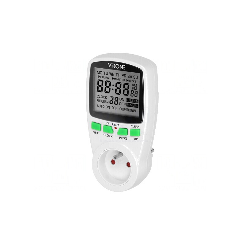 Întrerupător Temporizator 230V 16A IP20 Standard | Electronic-mag.ro | Componente Electronice