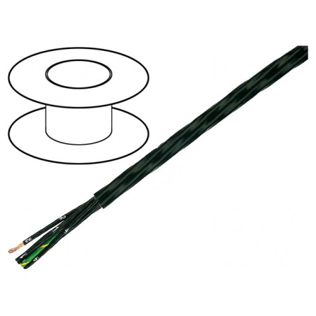 Cablu FEP HELUFLON 3G1.5mm2 Negru 600V | Electronic-mag.ro | Componente Electronice