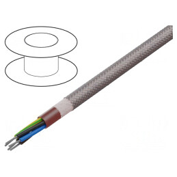 Cablu Silicon Maro-Roșu 5G2,5mm2 60-180°C