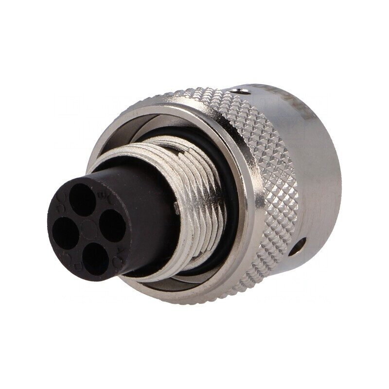 Conector circular RT360 4 pini drept IP67 RT06104PNH | Electronic-mag.ro | Componente Electronice