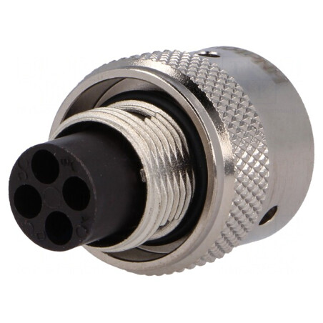 Conector circular RT360 4 pini drept IP67 RT06104PNH | Electronic-mag.ro | Componente Electronice