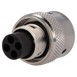 Conector circular RT360 4 pini drept IP67 RT06104PNH | Electronic-mag.ro | Componente Electronice