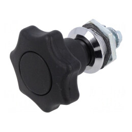 Închizătoare zinc turnat neagră 24mm | Electronic-mag.ro | Componente Electronice