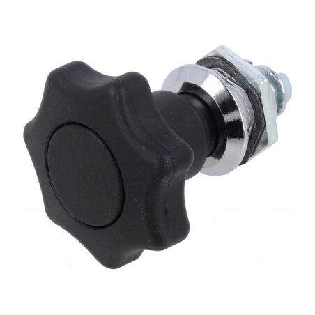 Închizătoare zinc turnat neagră 24mm | Electronic-mag.ro | Componente Electronice