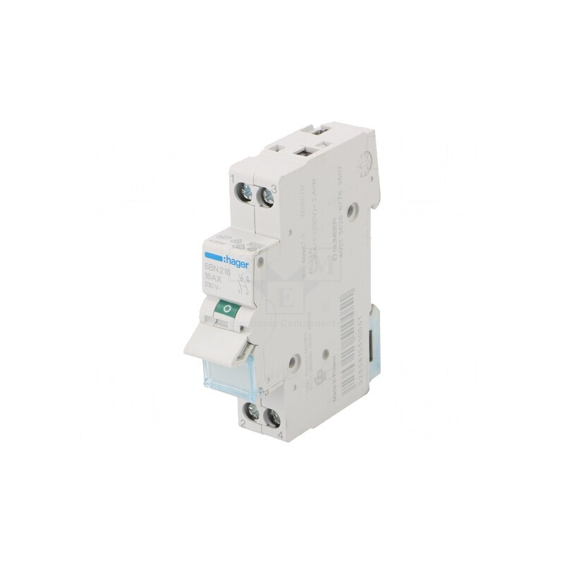 Separator-Întrerupător 2 Poli pentru Șină DIN 16A 230VAC | Electronic-mag.ro | Componente Electronice