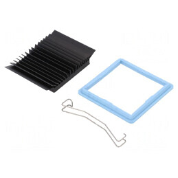 Radiator BGA Negru 45x45mm | Electronic-mag.ro | Componente Electronice
