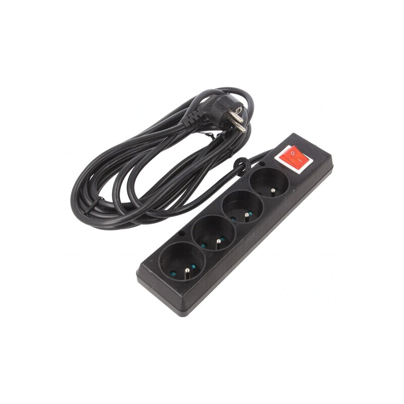 Prelungitor 4 Prize PVC Negru 5m 16A | Electronic-mag.ro | Componente Electronice Prelungitor 4 Prize PVC Negru 5m 16A | Electronic-mag.ro | Componente Electronice