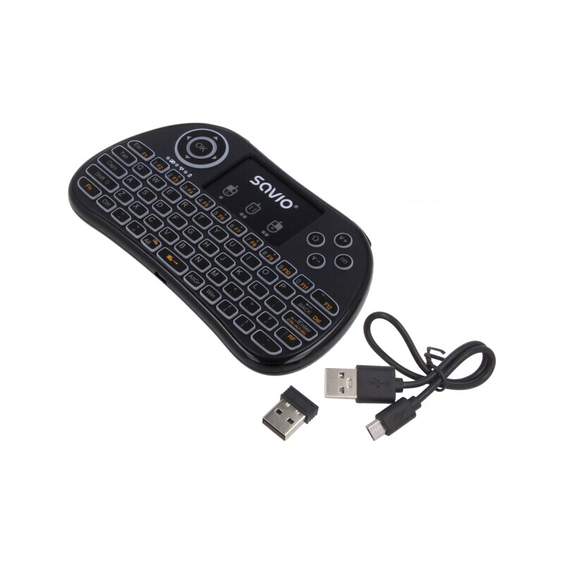 Tastatură Wireless USB A cu Touchpad Neagră 10m | Electronic-mag.ro | Componente Electronice