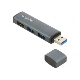 Hub USB 3.2 Aluminiu 5Gbps 3 Porturi USB-A | Electronic-mag.ro | Componente Electronice