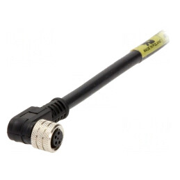 Conector M8 Mamă 4 PIN 90° cu Cablu IP67 | Electronic-mag.ro | Componente Electronice