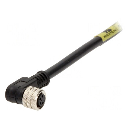 Conector M8 Mamă 4 PIN 90° cu Cablu IP67 | Electronic-mag.ro | Componente Electronice