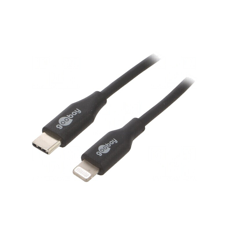 Cablu USB 2.0 Lightning la USB-C 0.5m Negru | Electronic-mag.ro | Componente Electronice Cablu USB 2.0 Lightning la USB-C 0.5m Negru | Electronic-mag.ro | Componente Electronice