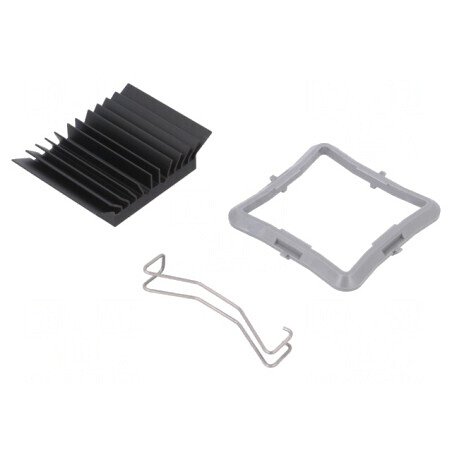Radiator extrudat cu aripioare BGA negru 32.5mm x 32.5mm | Electronic-mag.ro | Componente Electronice
